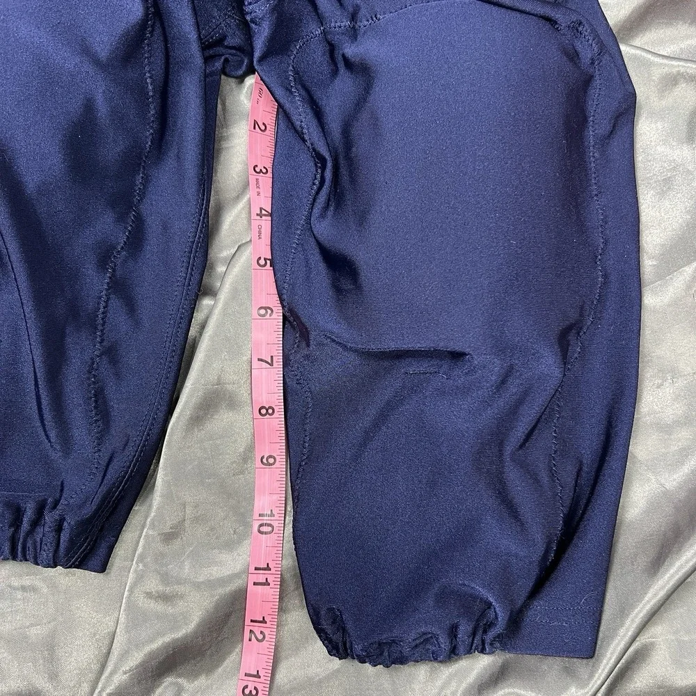 Adidas Integrated 7 Pad Football Padded Pants Adult Size S Navy Blue Cropped